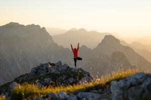 Outdoor yoga, hiking and the freedom that comes with it