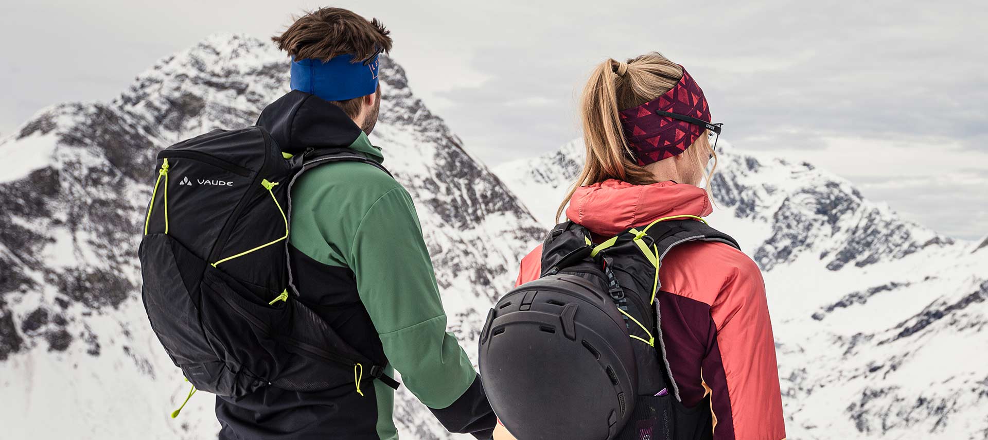 Ski touring backpacks